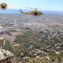 Tres muertos al colisionar un helicóptero con las líneas de alta tensión en la zona Monte Picayo de Puçol (Valencia)