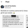 Un hostelero publica atónito el mensaje que le manda una influencer: "Estas cosas ocurren"