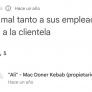 Una clienta se queja de que el dueño de un kebab trata mal a sus empleados y la respuesta es TELA