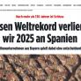 En Alemania avisan: en 2025 España les va a quitar un récord mundial que tienen desde hace 130 años