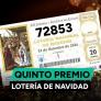 72.853, segundo quinto premio de la Lotería de Navidad 2024