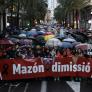 Empieza bajo la lluvia la cuarta manifestación en Valencia contra Mazón por la gestión de la DANA