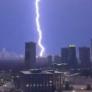 Un impactante rayo iluminó el cielo de Atlanta