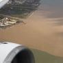 Impresionante vista aérea de la crecida histórica del Río Guadalhorce