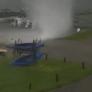 Las impresionantes imágenes de un tornado en Texas que deja un rastro de destrucción y granizo enorme