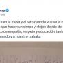 Hacen un 'simpa' y lo que escriben en la parte trasera de la cuenta trae cola