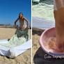 Enseña cinco trucos para ir a la playa sin llenarse de arena y los comentarios no perdonan