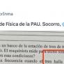 Indignación por la falta de ortografía vista en el examen de Física de la PAU de Extremadura