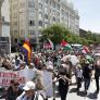 3.000 personas se manifiestan contra el rearme en Madrid al grito de "No a la OTAN"