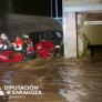 Rescatadas 19 personas tras quedar aisladas por el agua tras las fuertes lluvias en Azuara y Letux (Zaragoza)