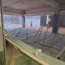 Así ha quedado un porche del hospital Zendal después de que se derrumbara el techo