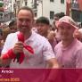 Lo que le ha ocurrido a un reportero de TVE durante el Chupinazo muestra lo complicado que es hacer un directo en Pamplona estos días