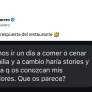 Un influencer quiere comer gratis en un restaurante y la breve respuesta del dueño merece una estrella Michelin