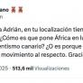Le preguntan por qué pone a Tenerife en África y no en España y su respuesta es un jaque mate: seis palabras y una foto