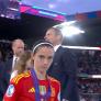 El gesto de Aitana mirando a cámara nada más recibir la medalla: no es la primera vez que lo hace