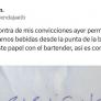 Envía una nota a través del camarero para ligar en un bar y el mensaje es cuanto menos sorprendente