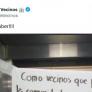Va la policía a casa de unos vecinos y al día siguiente aparece este cartel en el ascensor