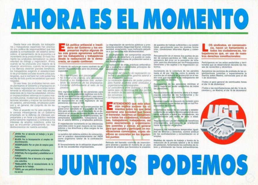 25 años de la gran huelga general de 1988, un éxito difícilmente