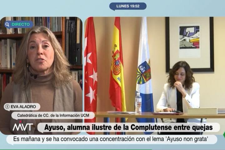 La catedrática Eva Aladro en alSexta.