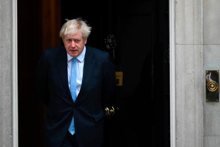 Boris Johnson en Downing Street.