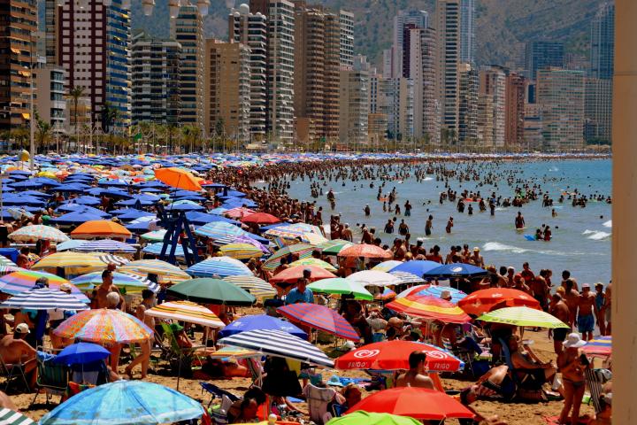 Playa de Levante en Benidorm.