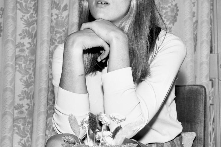 The Spanish singer Maria Ostiz, 1970, Madrid, Spain. (Photo by Gianni Ferrari/Cover/Getty Images).