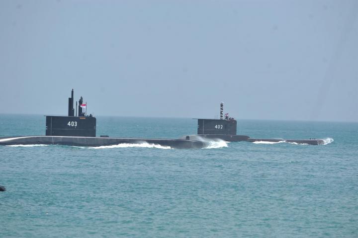 Imagen de archivo de submarinos en Indonesia.