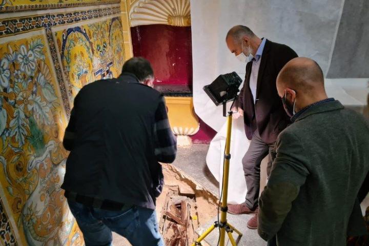 Identificación de los restos hallados en el Alcázar