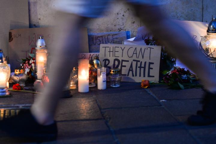 Messages, flowers and light candles left outside the US Consulate in Krakow.
On May 25 in Minneapolis, George Floyd, 46-year-old black man, died in Minneapolis, Minnesota, after Derek Chauvin, a white police officer, pressed his knee to Floyd's ...