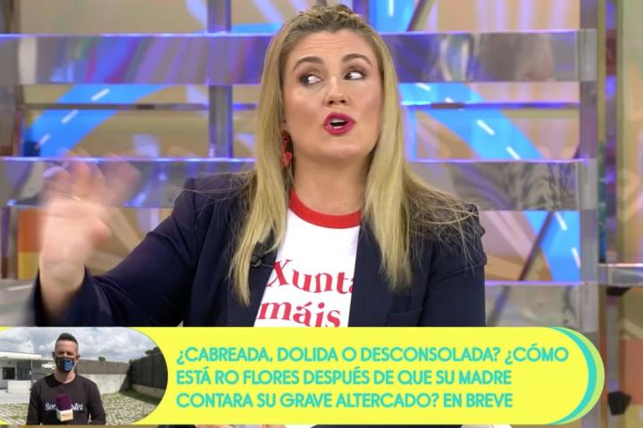 Camiseta de Carlota Corredera en 'Sálvame'.