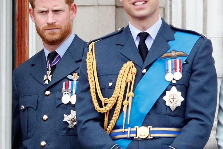 Harry y Guillermo en el centenario de la RAF en julio de 2018.