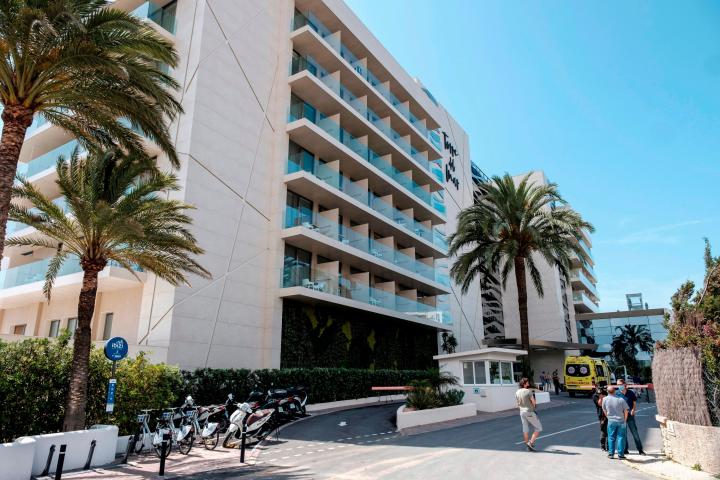 El hotel de Ibiza donde se han producido los hechos. 