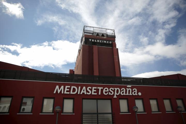 The headquarters of Mediaset Espana is seen outside Madrid, Spain, April 13, 2016. REUTERS/Andrea Comas