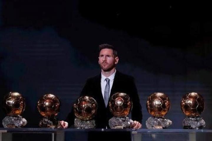 Messi, con sus seis Balones de Oro