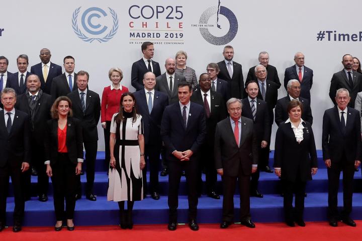 Líderes asistentes a la Cumbre del Clima que se celebra en Madrid. 