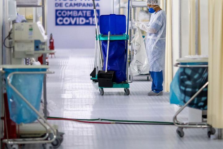 Personal de limpieza de un hospital