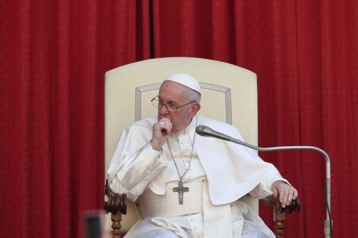 El papa Francisco, durante una audiencia