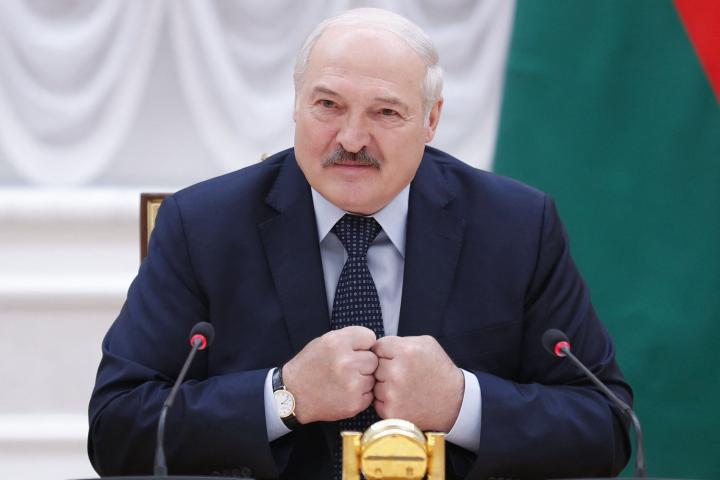 El presidente de Bielorrusia, Alexandr Lukashenko, en Minsk.