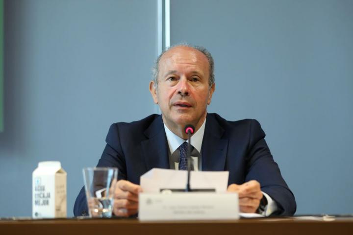 El exministro de Justicia Juan Carlos Campo, el pasado 10 de junio, en Madrid.