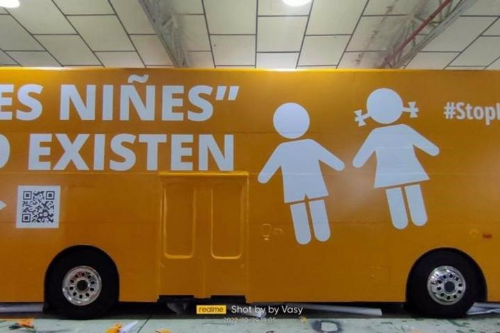 Autobús HazteOír contra la Ley Trans.