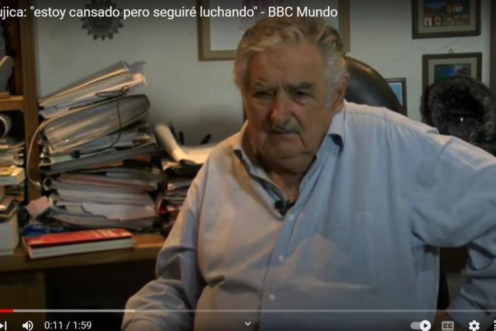 José Mujica, durante una entrevista en la BBC hace años.