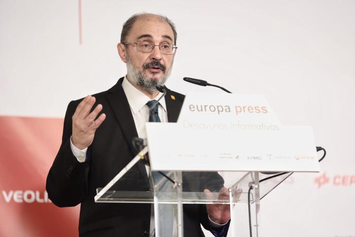 El presidente aragonés, Francisco Javier Lambán, en una imagen de archivo.
