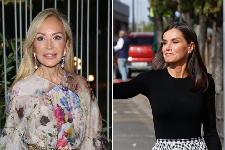 Carmen Lomana y la reina Letizia.