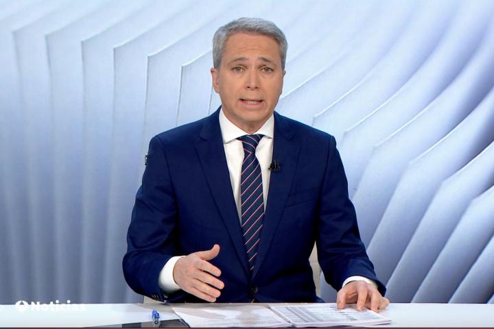 Vicente Vallés este lunes en Antena 3 Noticias.