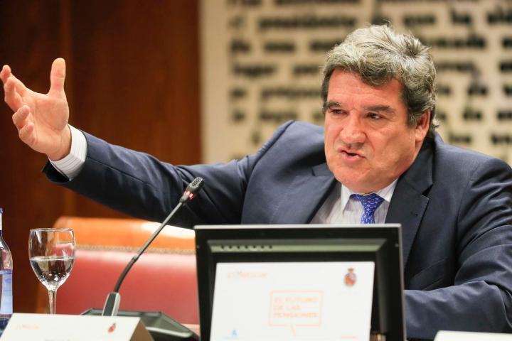 El ministro de Inclusión, Seguridad Social y Migraciones, José Luis Escrivá, este lunes en Madrid.