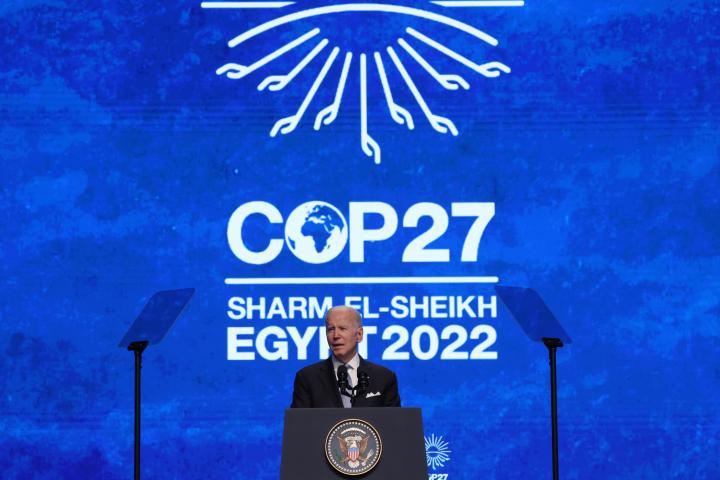 Joe Biden en Egipto.