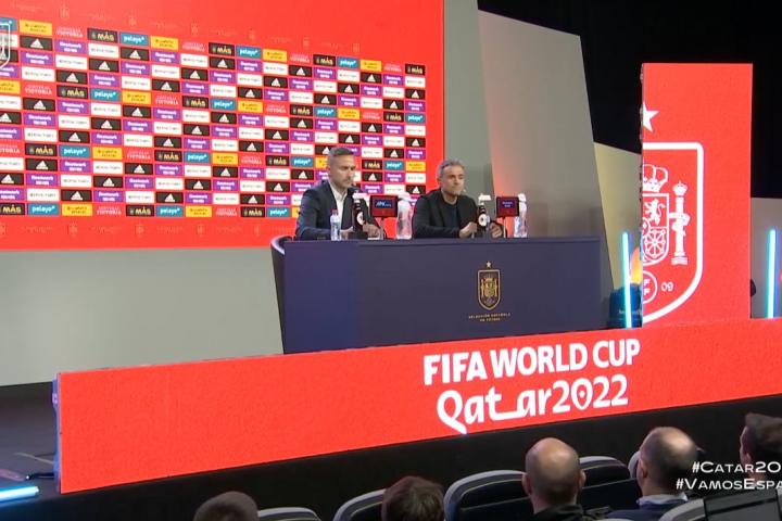 Luis Enrique en rueda de prensa.
