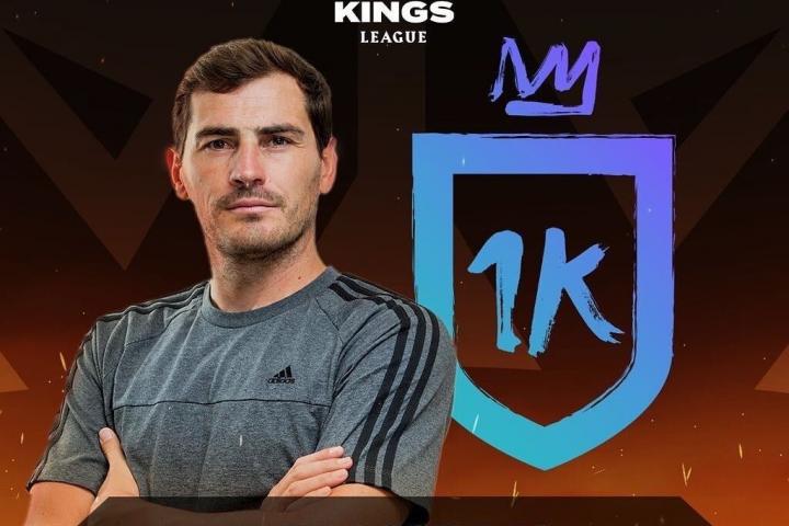 Iker Casillas en la presentación de su equipo de la Kings League.