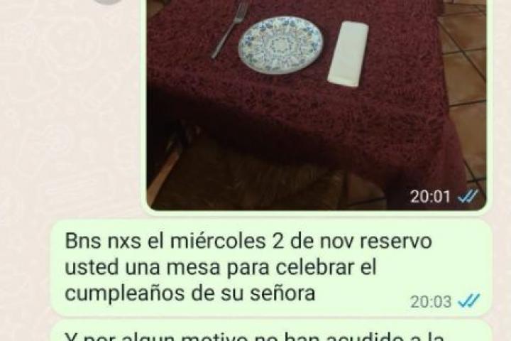 La captura de pantalla que ha publicado @soycamarero.