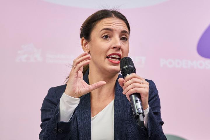 Irene Montero, en un acto de la 'Universidad de Otoño' de Podemos